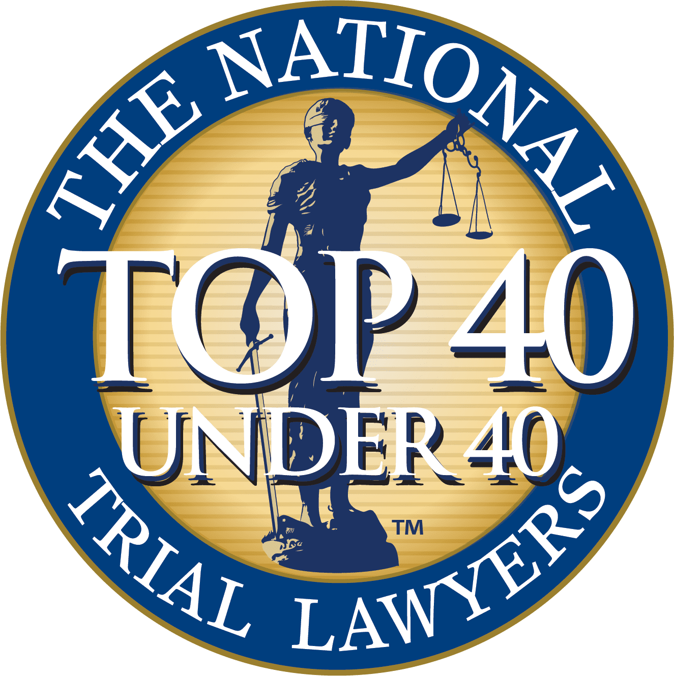 National Trial Lawyers Top 40 Under 40 badge